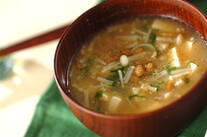 エノキ入り納豆汁