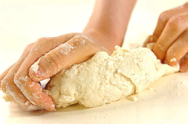 韓国の屋台菓子 ホットク風豆腐入り焼き餅の作り方の手順2