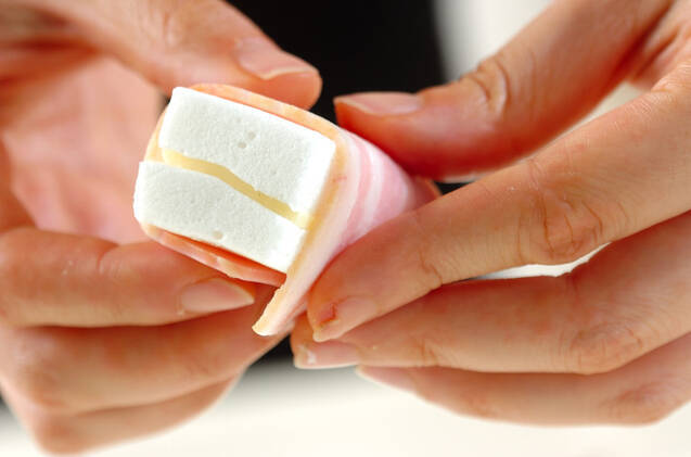 ハンペンのベーコン巻きの作り方の手順1