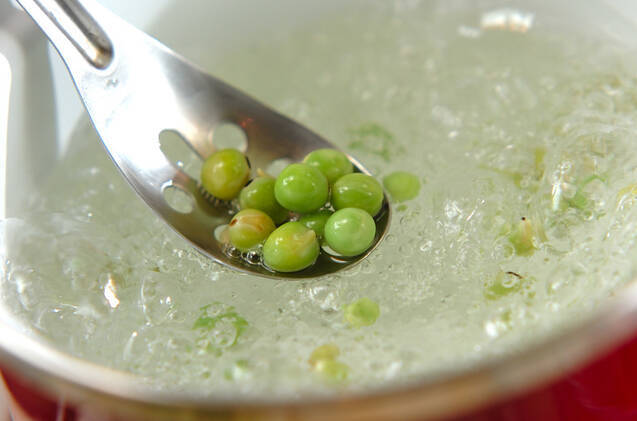 豆とジャコ入りご飯の作り方の手順2