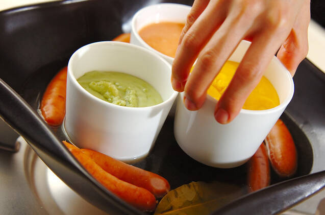 カラフルチーズのフォンデュ鍋の作り方の手順15