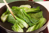 中華副菜！チンゲン菜の炒め煮の作り方2