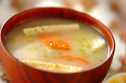 カブのユズ風味みそ汁