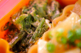 菜の花のユズマヨ和え