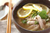 アジアン鶏煮麺の作り方の手順