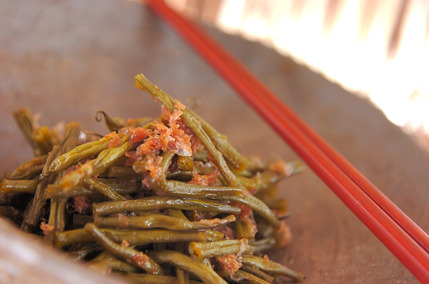 京のおばんざい サヤインゲンのくったり煮