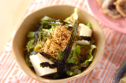 揚げしらすのサラダ