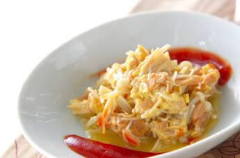 エノキの卵炒め