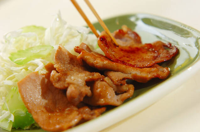 漬け豚肉のショウガ焼きの作り方の手順5
