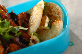 長芋とズッキーニのソテー