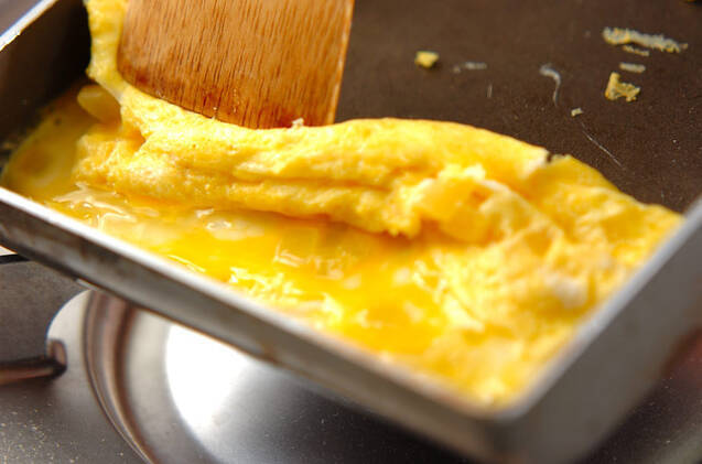漬け物卵焼きの作り方の手順3