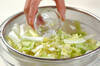 白菜とセロリの浅漬けの作り方の手順2
