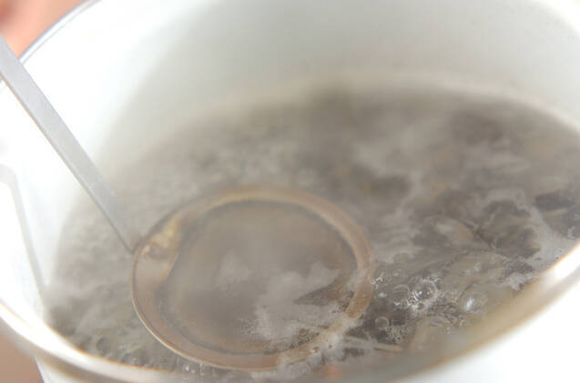 シジミ汁の作り方の手順3