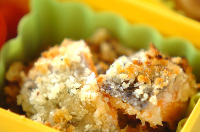 鮭の香草パン粉焼き