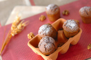 チョコとクルミのマフィン