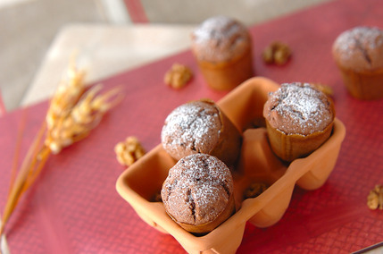 チョコとクルミのマフィン