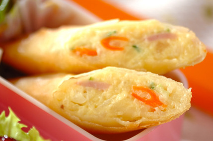 ポテトサラダの春巻き