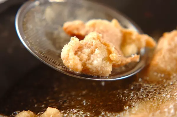 鶏肉とサツマイモのおろし和えの作り方2