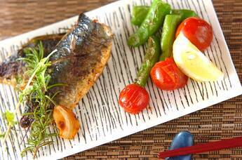 アジのハーブ焼き