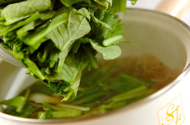 春雨と小松菜スープの作り方の手順5