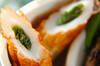 ちくわの大葉梅巻きの作り方の手順