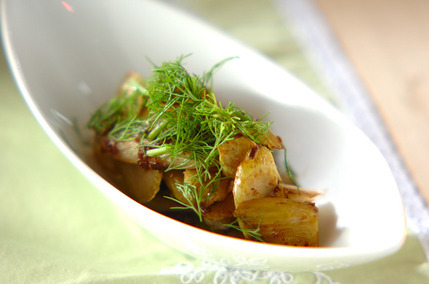 セロリのアンチョビソース