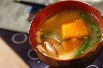 カボチャのみそ汁