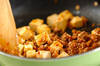 豆腐とひき肉のピリ辛炒めの作り方の手順4