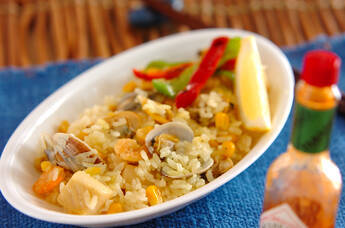 シーフード炊き込みご飯