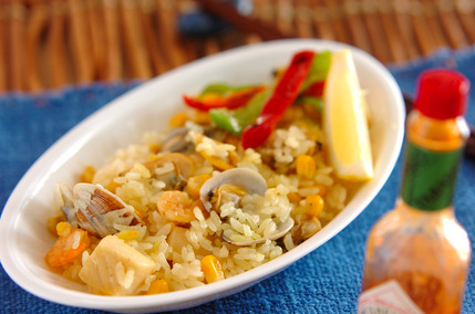 シーフード炊き込みご飯