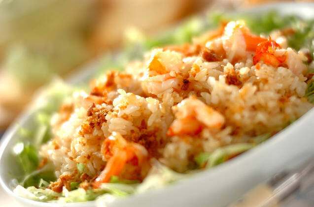 エビのガーリックチャーハン