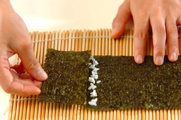 コアラちゃんデコ巻き寿司の作り方の手順3