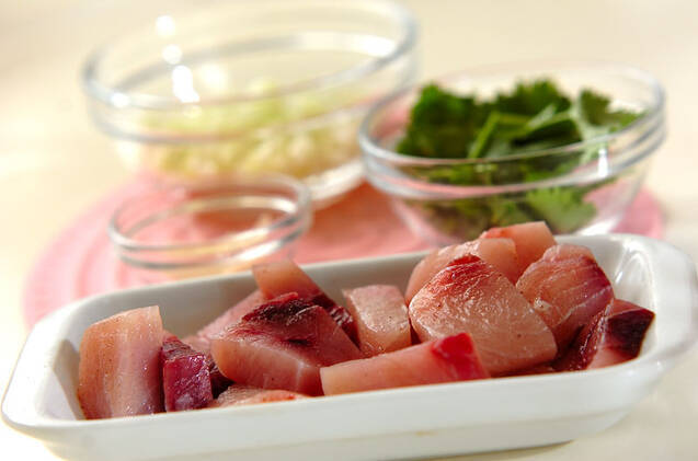 メカジキのエスニックステーキの作り方の手順1