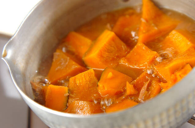 カボチャとツナの煮物の作り方の手順2