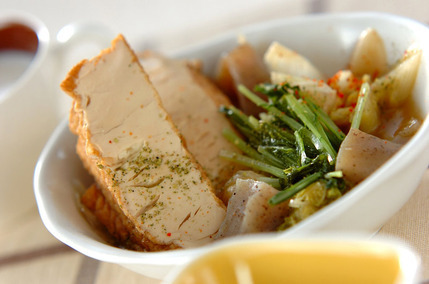厚揚げと野菜の煮物