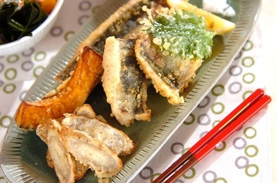 アジと新ゴボウの天ぷら レシピ 作り方 E レシピ 料理のプロが作る簡単レシピ