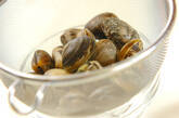 アサリのたっぷりミツバみそ汁の下準備1