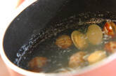 アサリのたっぷりミツバみそ汁の作り方2