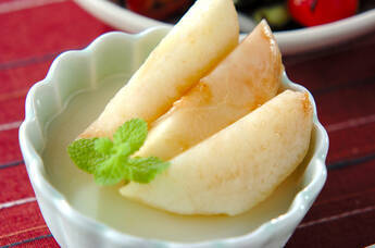 桃のアンニン豆腐