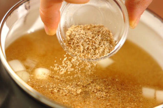 ゴマ入り豆腐のみそ汁の作り方の手順5