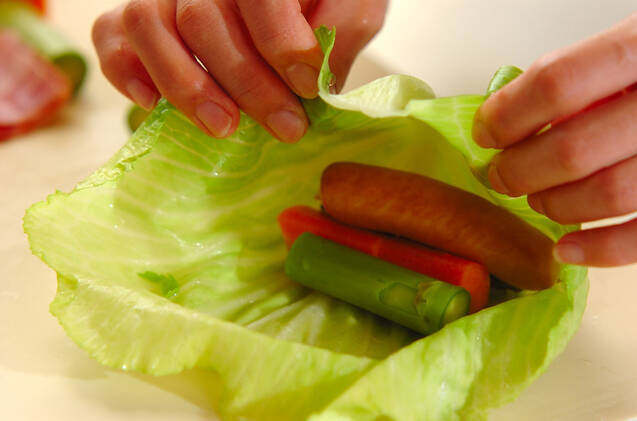 ロールキャベツの作り方の手順2