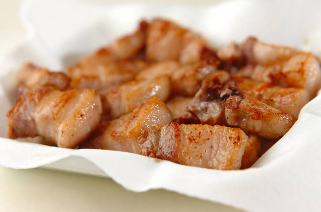 豚バラ肉のオージュ谷風の作り方の手順2