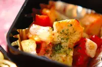 ジャガイモと鮭のチーズ焼き