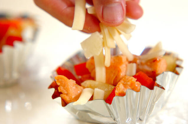 ジャガイモと鮭のチーズ焼きの作り方の手順3