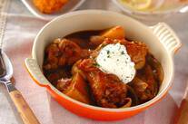 フライパンひとつで！手羽元の赤ワイン煮