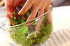 緑の温サラダの作り方の手順2