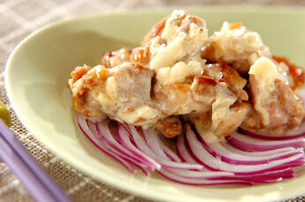 鶏の香味焼き和風マヨ和え