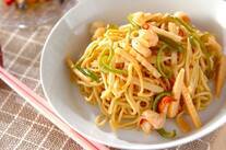 エビとアンチョビ焼きそば