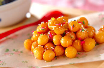 ハチミツ風味のドーナツ