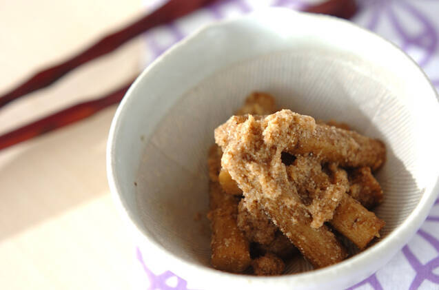 たたきゴボウのゴマ酢和え